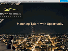 Tablet Screenshot of howardbondrecruitment.com